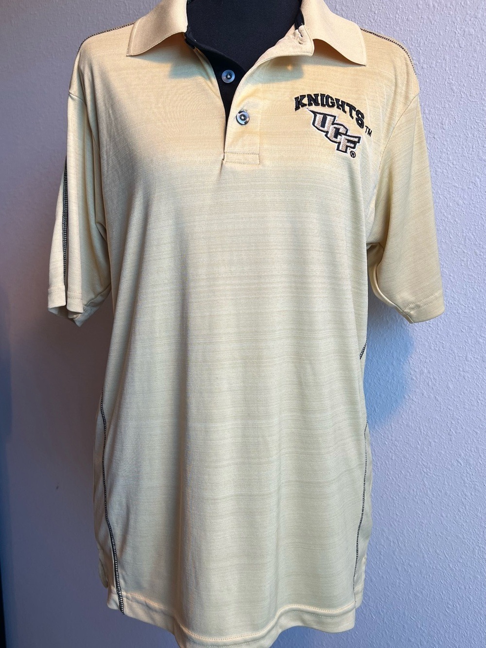 Champion UCF Knights Gold Polo with Embroidered Logo